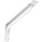 Ekena Millwork Embrey Steel Bracket, White Primer 2"W x 18"D x 6 1/2"H BKTM02X18X06EBPWH - alternate 1